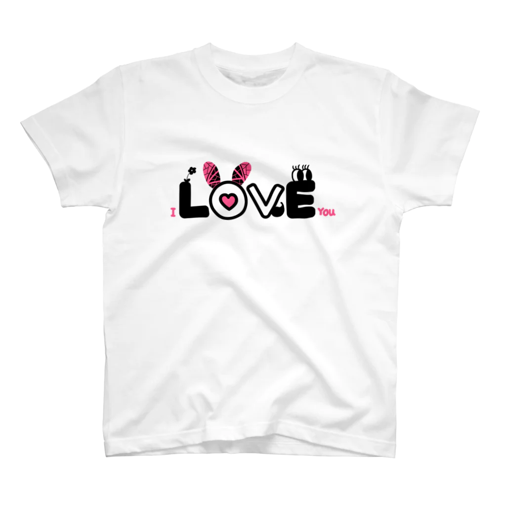 ミドリ ハナ@maro_coのi LOVE you Regular Fit T-Shirt