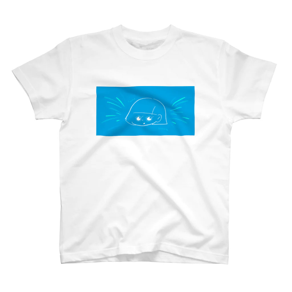 おみせのふゆみちゃんサマーTシャツ（あお） Regular Fit T-Shirt