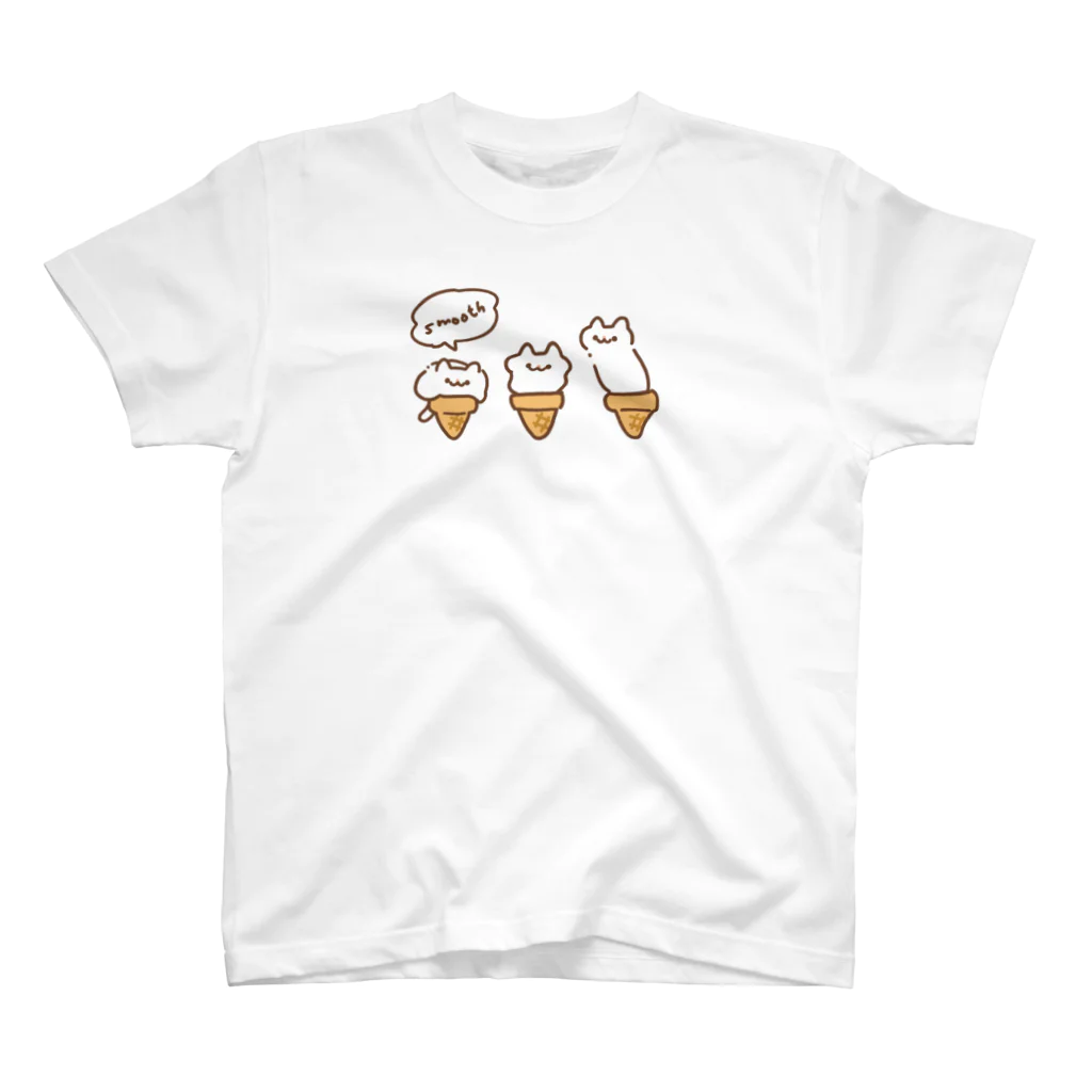 まよはうすのなめらかアイスクリームキャット Regular Fit T-Shirt