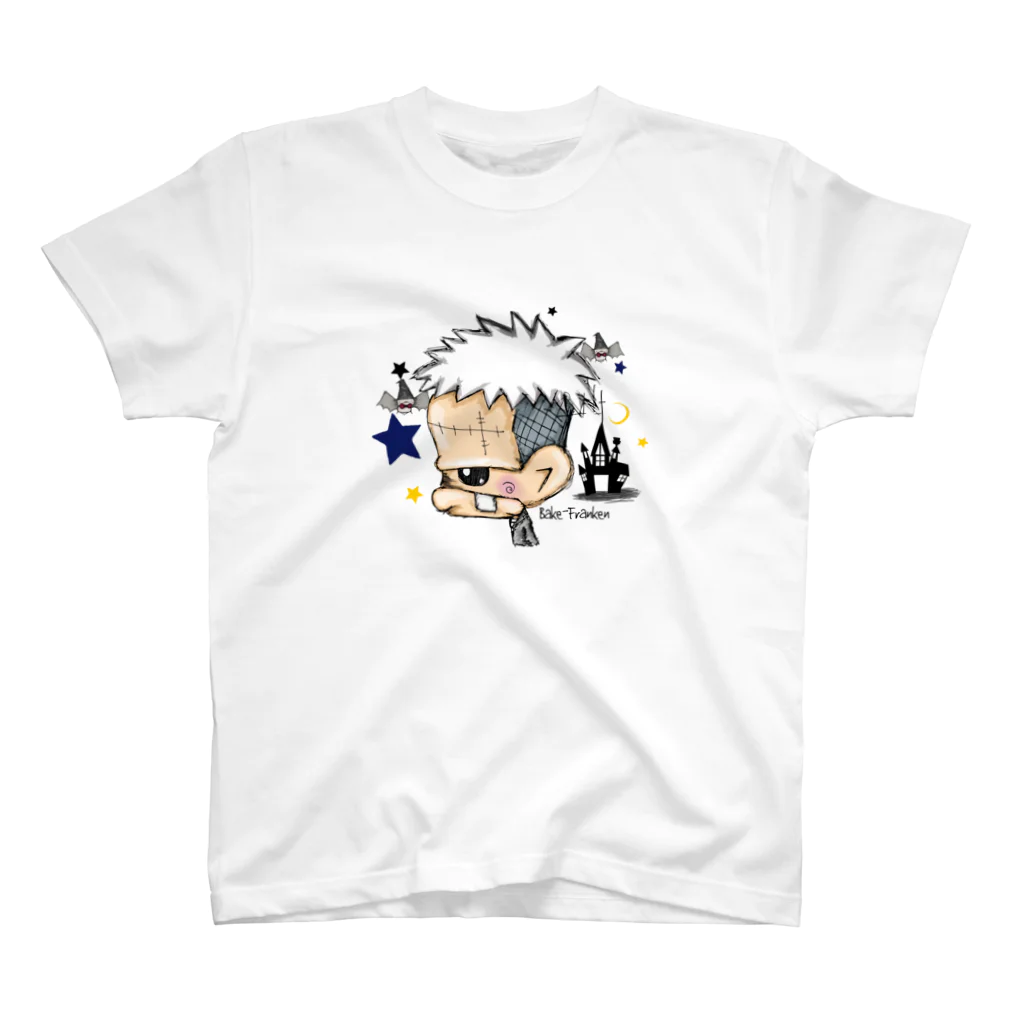 のまひろし★イラスト縁のバケフランケン スタンダードTシャツ