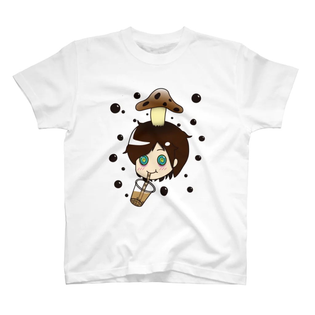 GUNE GUNEのタピオカ大好き！タピオくん！ スタンダードTシャツ