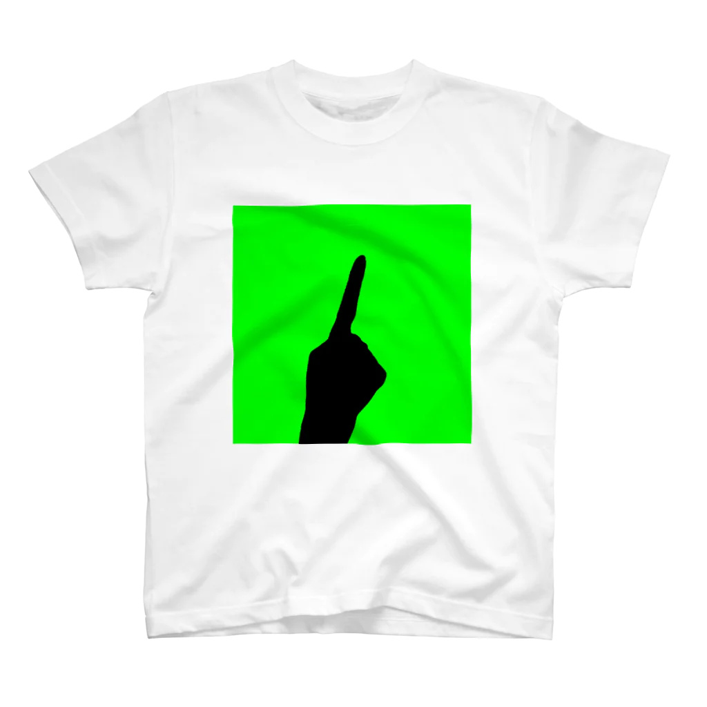 QB🦖のワンハンド・グリーン Regular Fit T-Shirt
