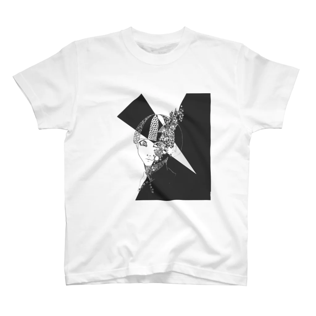 唐松 梗樹(ｶﾗﾏﾂ ｺｳｷ)の花草に呑まれる Regular Fit T-Shirt
