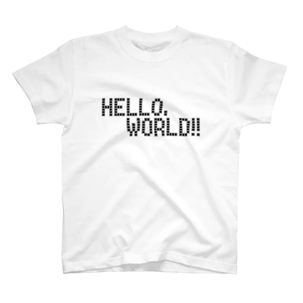 yatakami_yurinaのHELLO, WORLD!! ―ver.white― Regular Fit T-Shirt