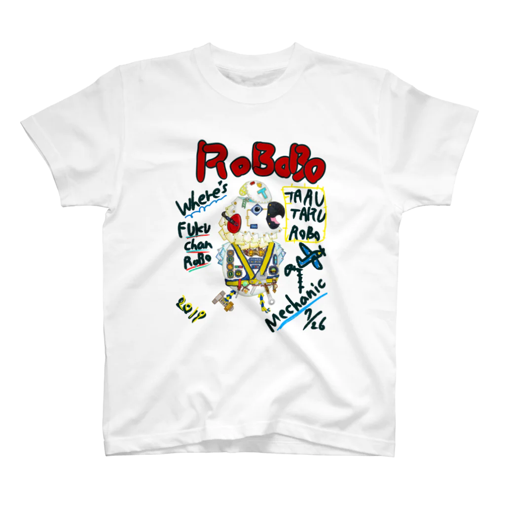 ねこぜや のROBOBO🤖 「たるたるロボ」 スタンダードTシャツ