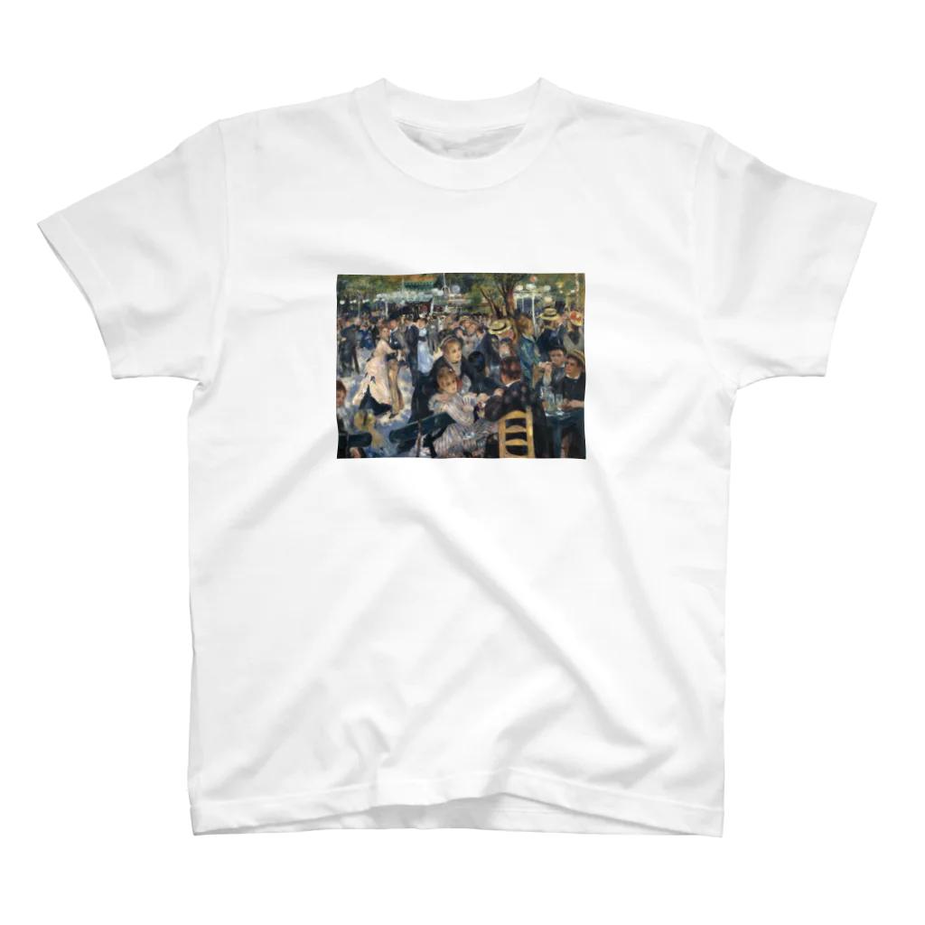 Art Baseのムーラン・ド・ラ・ギャレットの舞踏会 / ルノワール(Dance at Le Moulin de la Galette 1876） スタンダードTシャツ