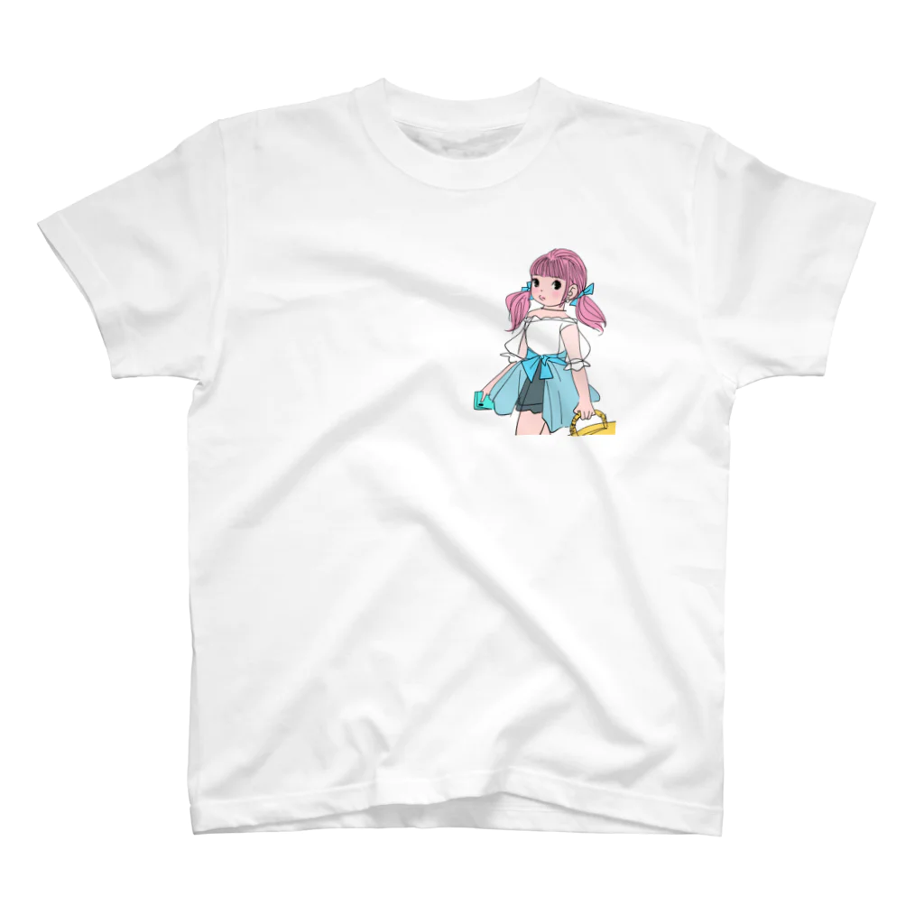 kaeruco(* 皿 *)のピクニックガール スタンダードTシャツ