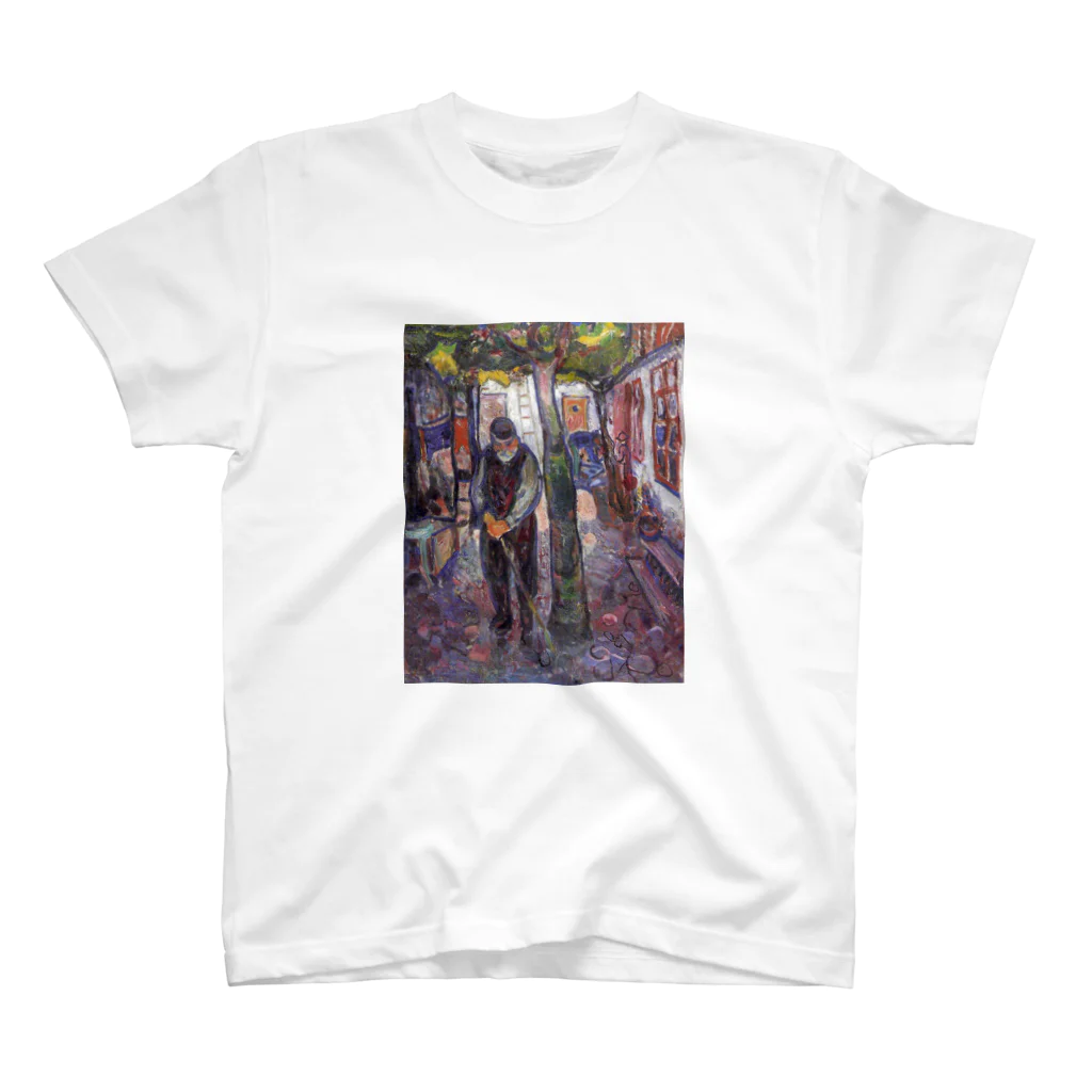 Art Baseのムンク / Old Man in Warnemunde / Edvard Munch / 1907 Regular Fit T-Shirt