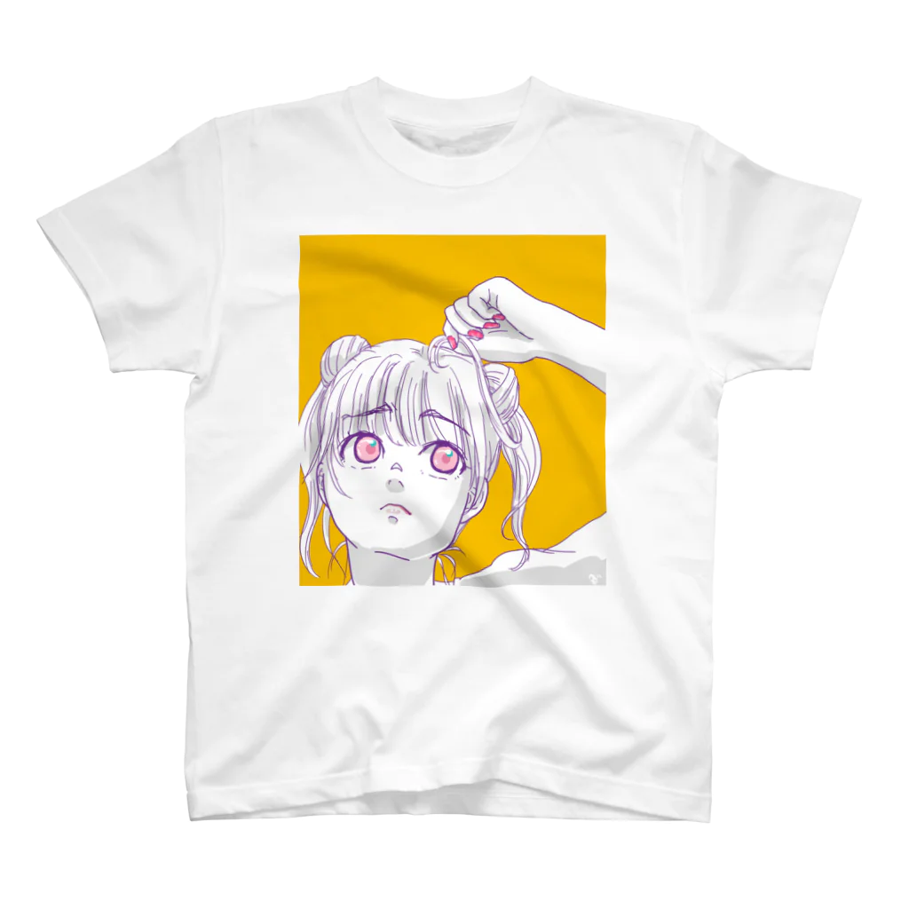 へびもぐらストアーのうさぎ頭 スタンダードTシャツ