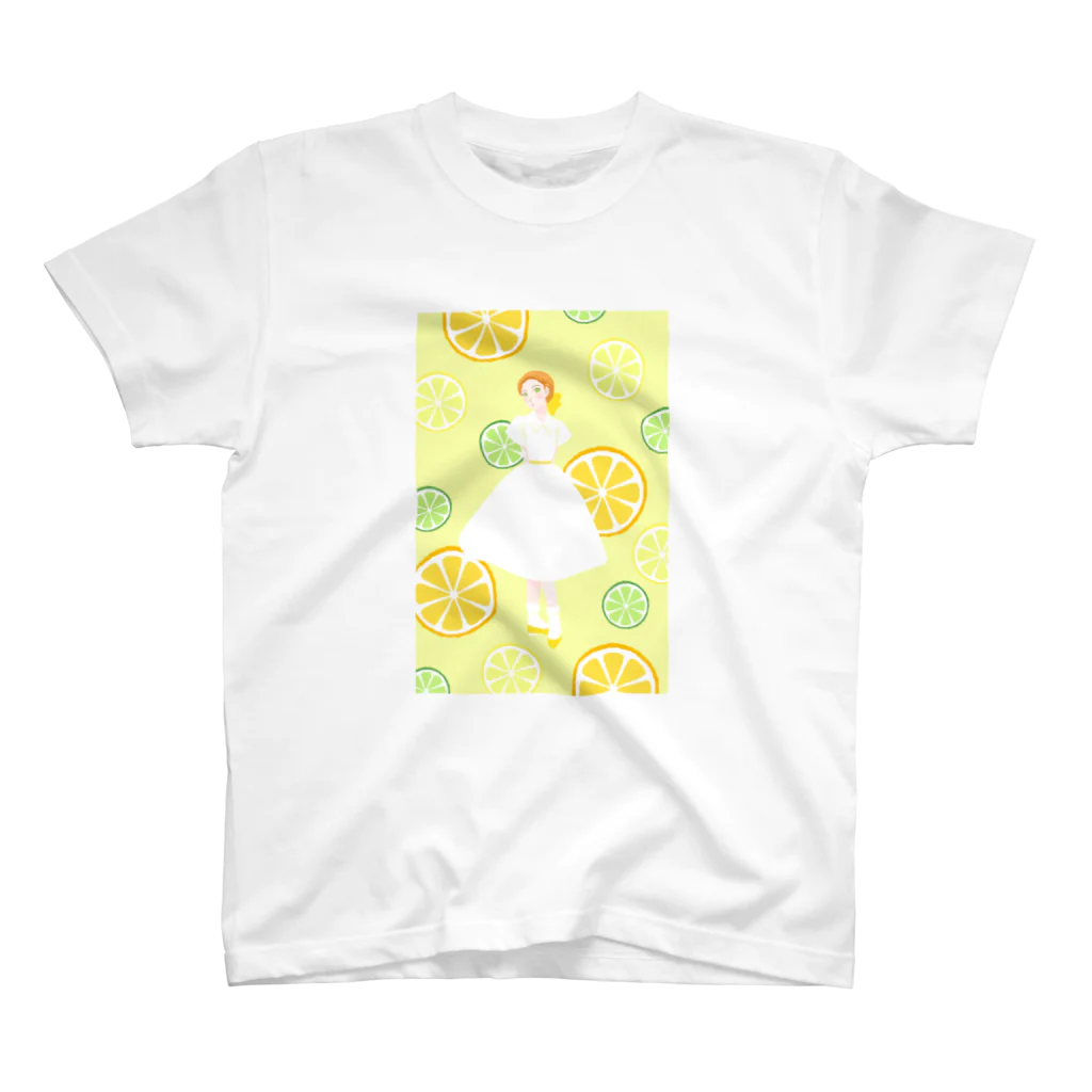 Pretty! showcase@SUZURI/まつもとめいこのハツコイソルベ Regular Fit T-Shirt