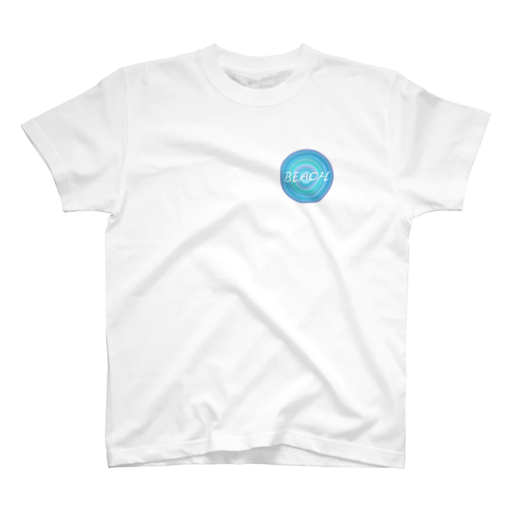 Okinaworld ShopのSEA  CIRCLE (BEACH) スタンダードTシャツ