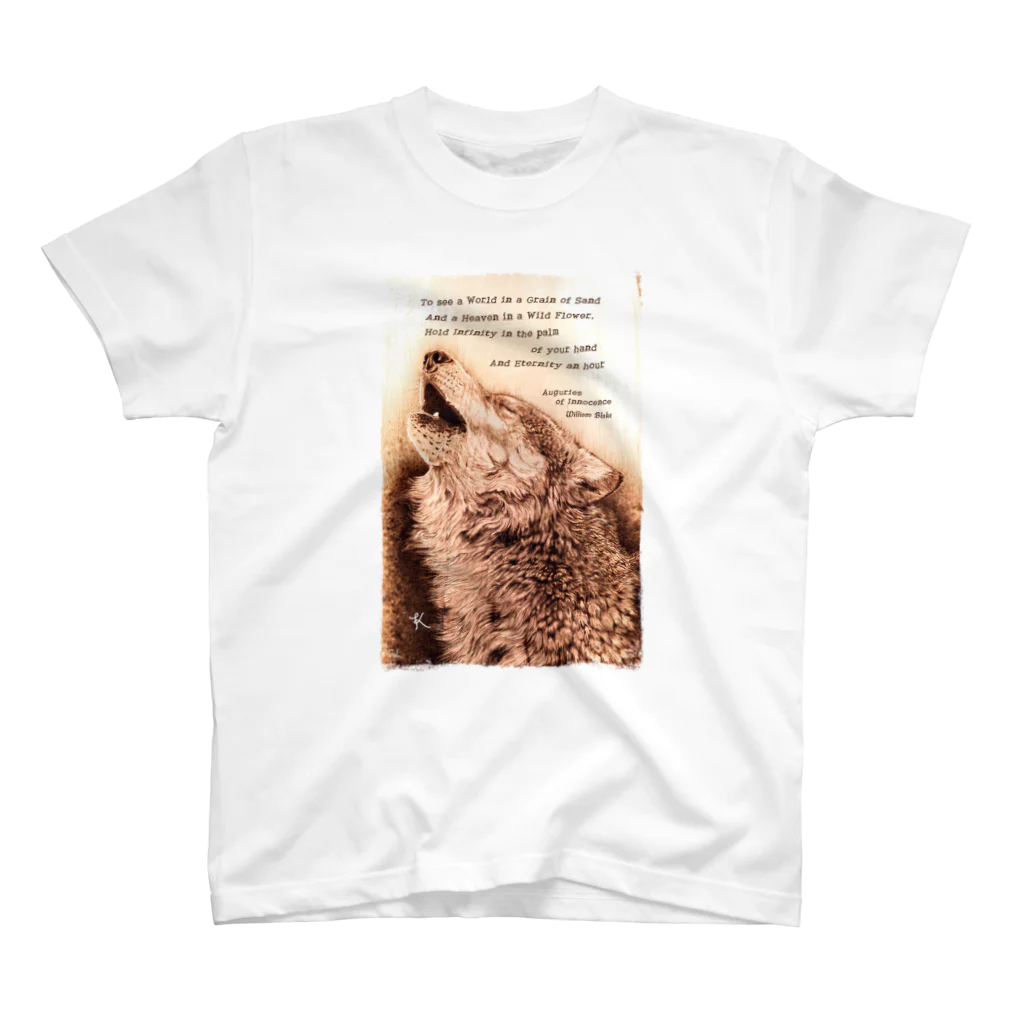 nature boxのhowling wolf スタンダードTシャツ