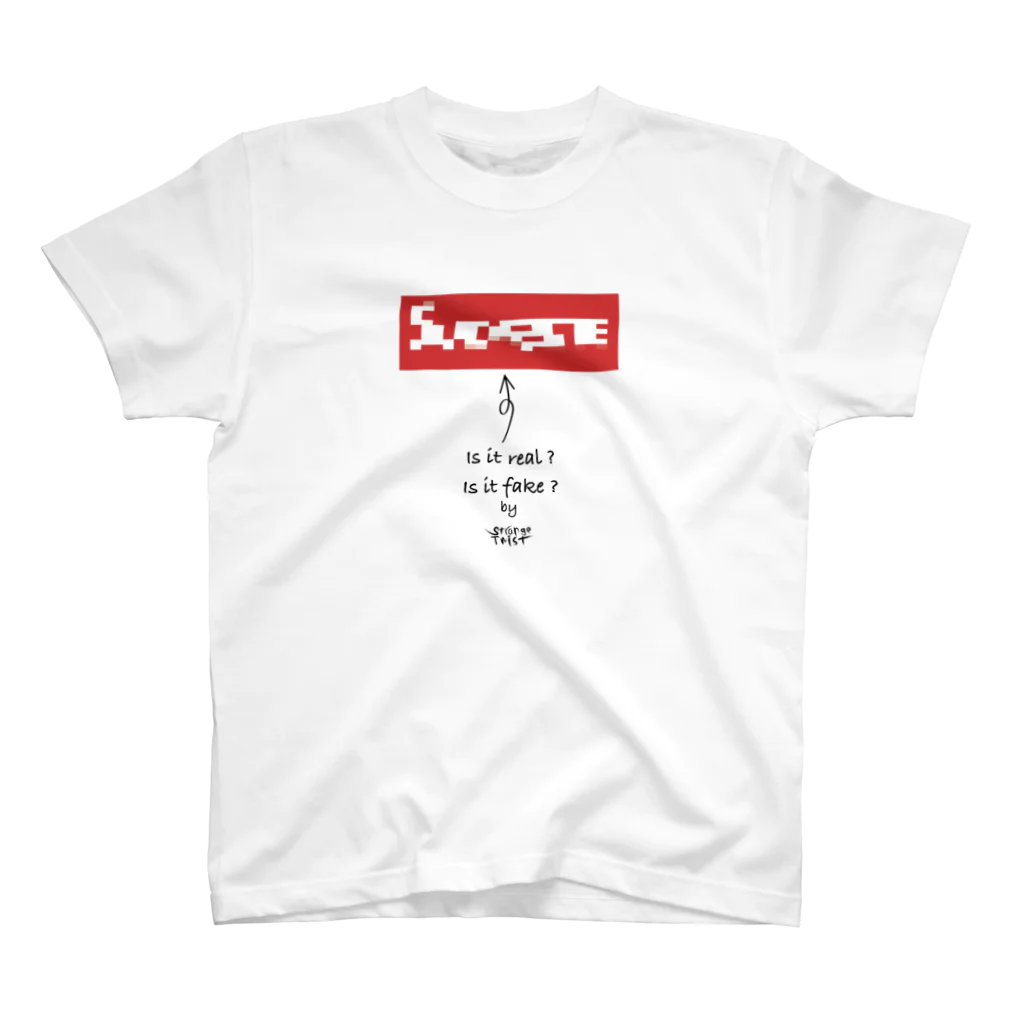 StrangeTwist -ストレンジツイスト-のIs it real ? Is it fake ? Regular Fit T-Shirt