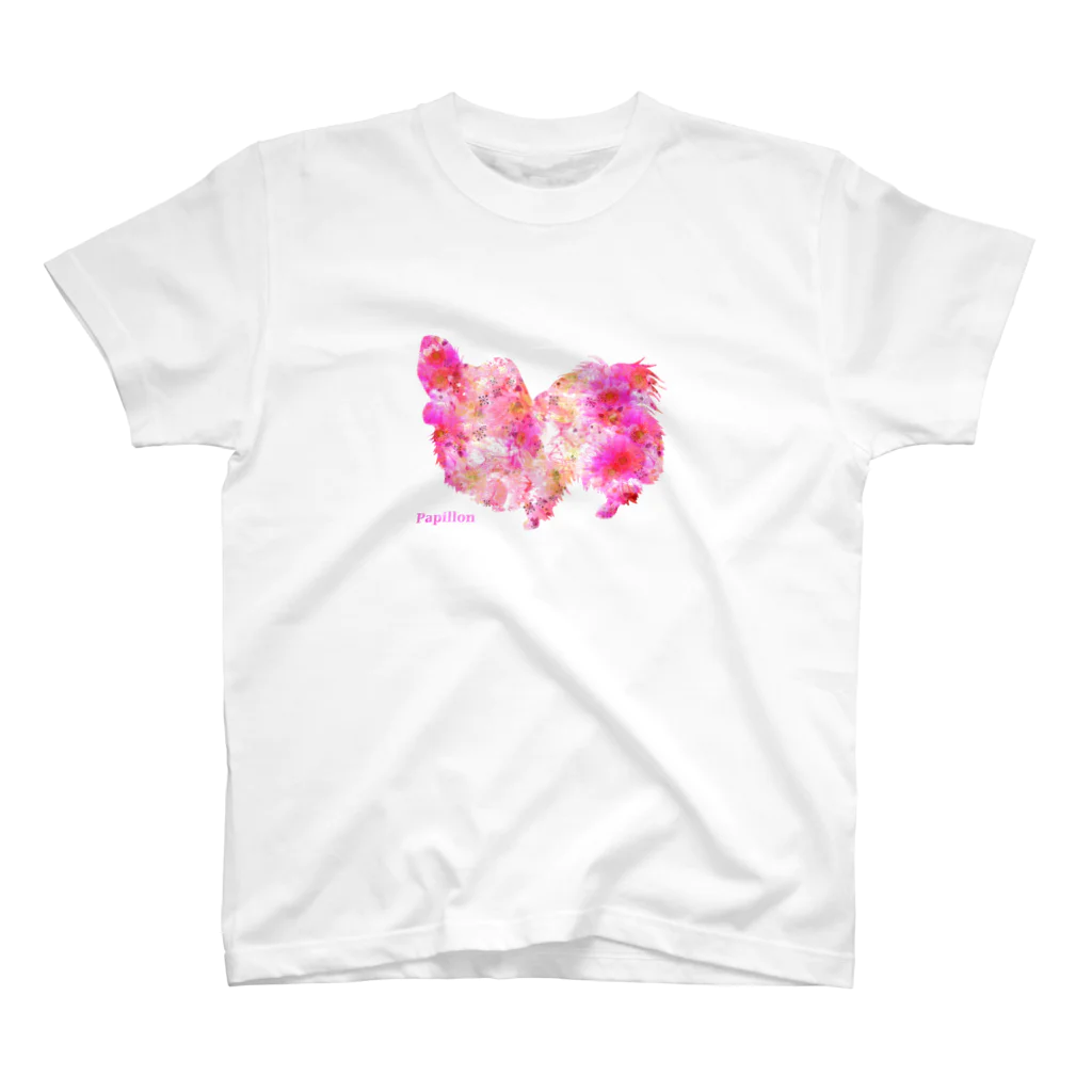 Mofrismの花柄パピヨン Regular Fit T-Shirt