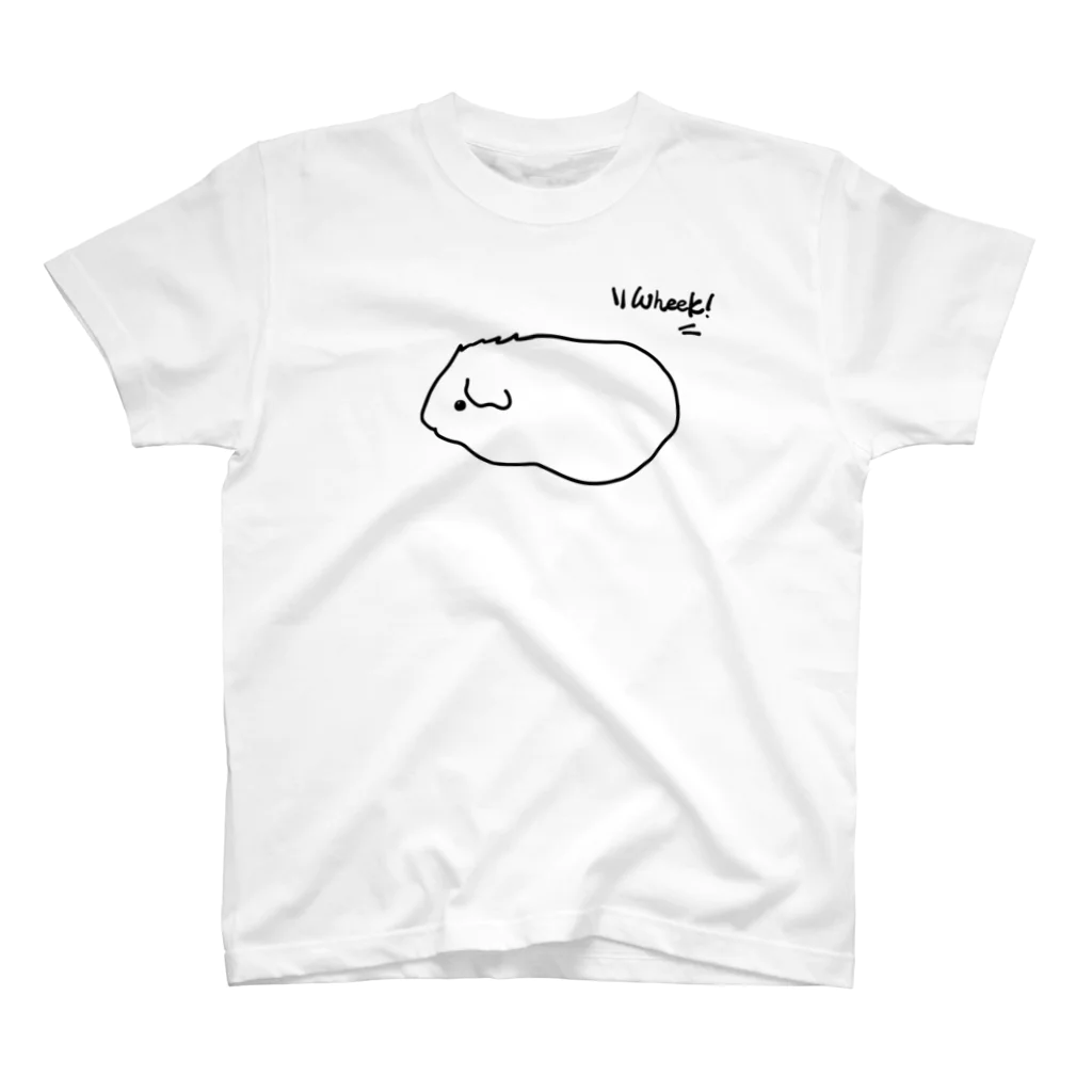 hiromimのguineapig “Wheek！” スタンダードTシャツ