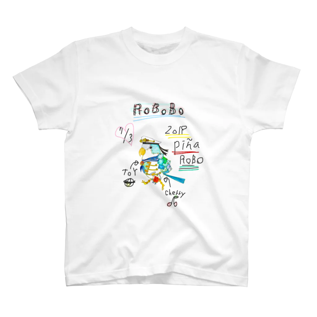 ねこぜや のROBOBO「ぴにゃロボ」 スタンダードTシャツ