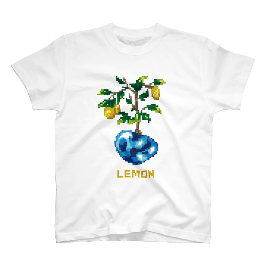 芹石せいじの鉱石×植物ドット　レモン Regular Fit T-Shirt