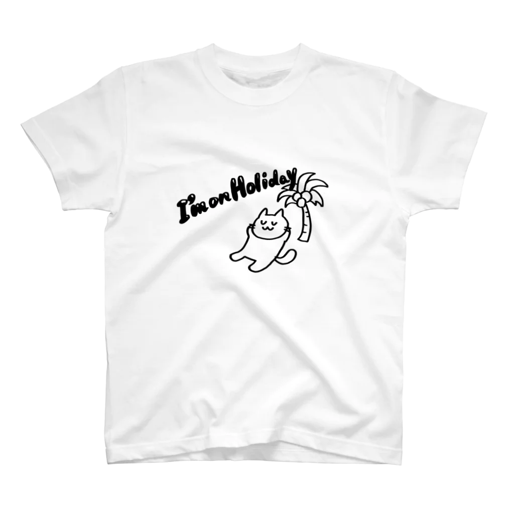 honeydewの休暇中のネコ スタンダードTシャツ