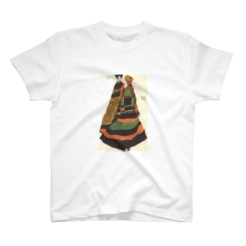 Art Baseのエゴン・シーレ / 1911 / Design for a postcard / Egon Schiele Regular Fit T-Shirt