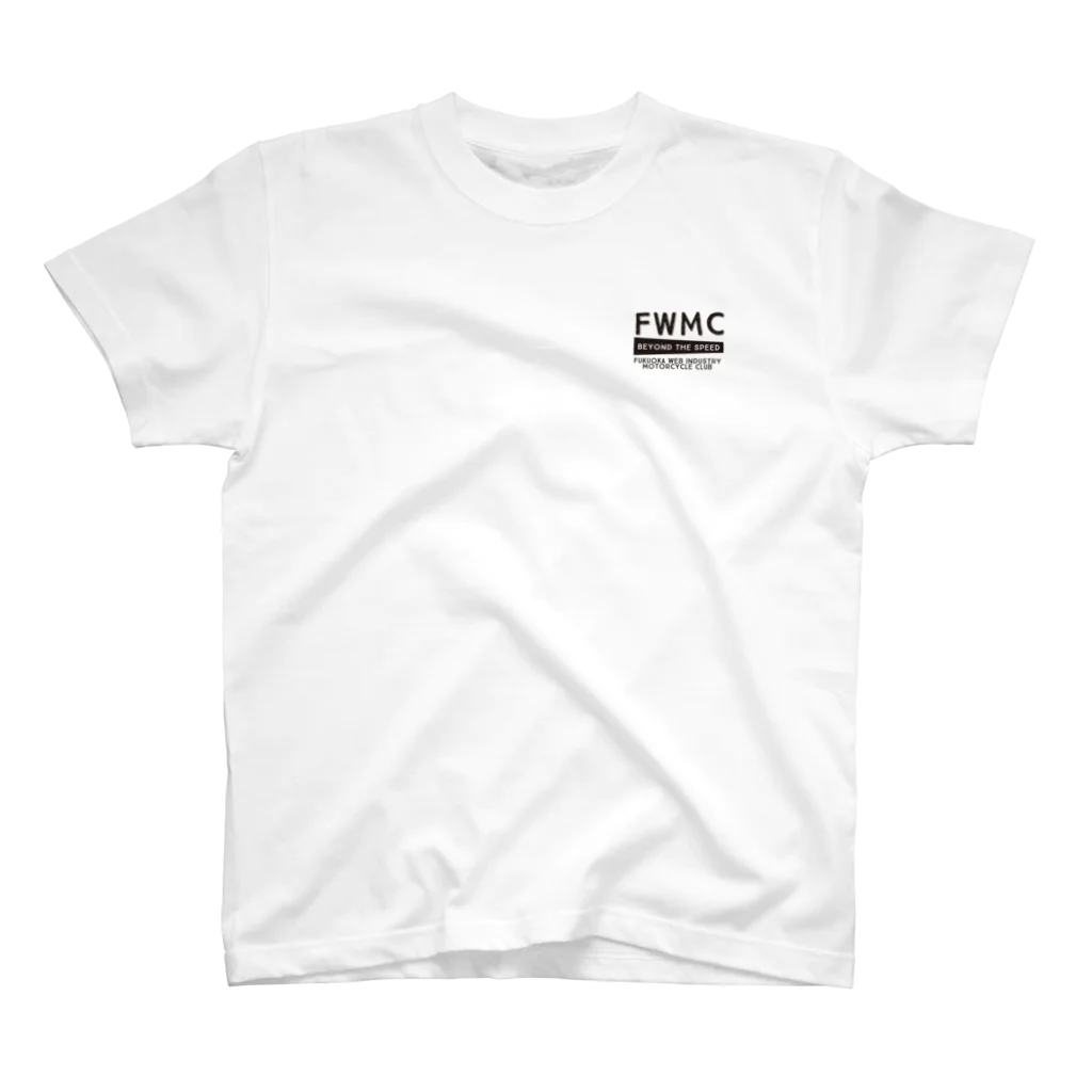 tetsyameowのWEBikeマブダチモデル（プリント黒） Regular Fit T-Shirt