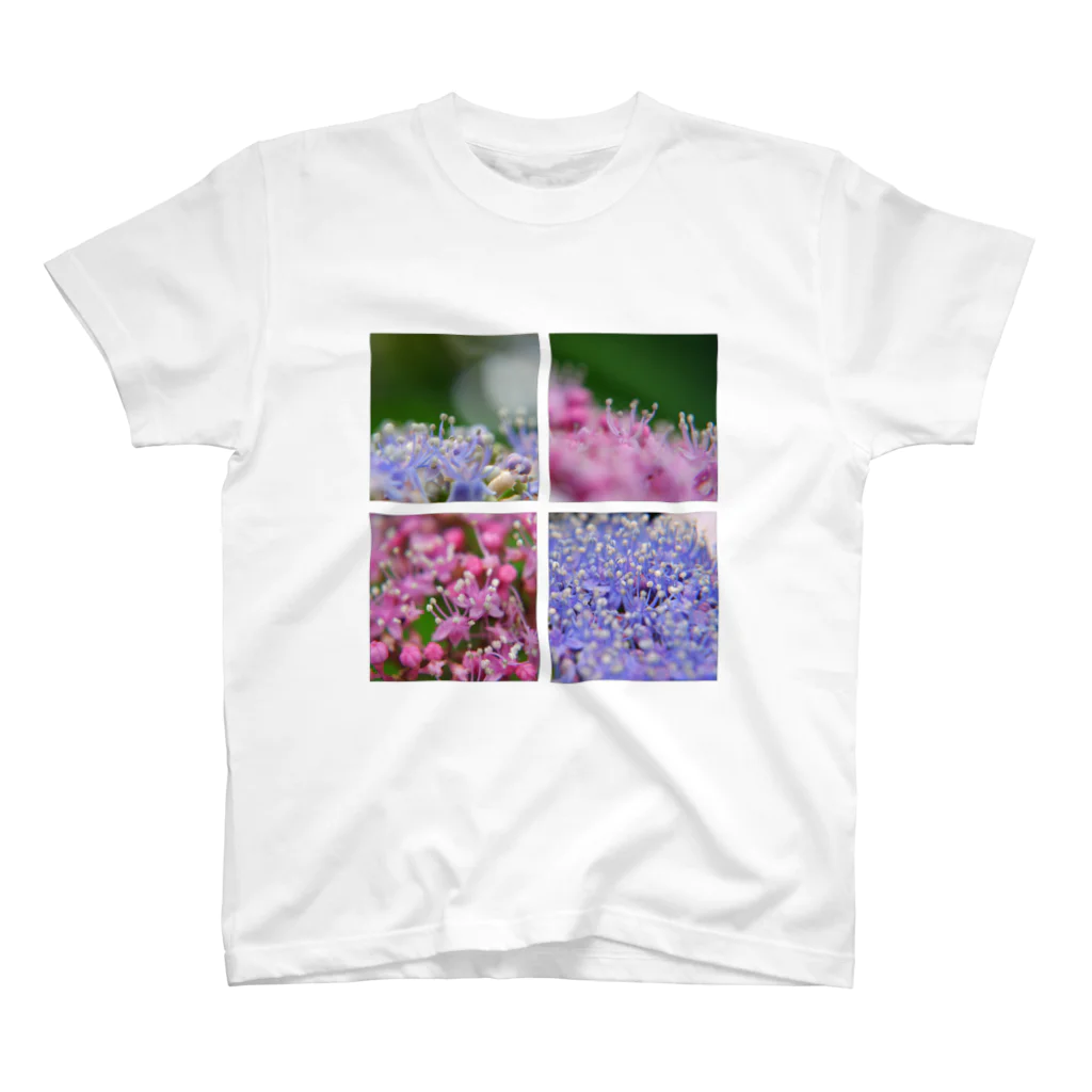 いわフォトの紫陽花マクロ スタンダードTシャツ