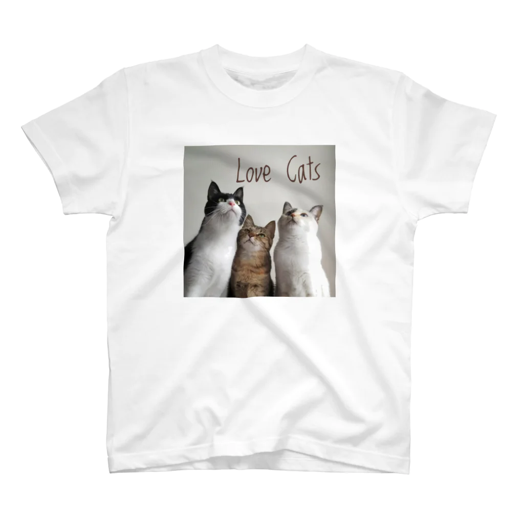 モコネコSHOPのLove Cats ② Regular Fit T-Shirt