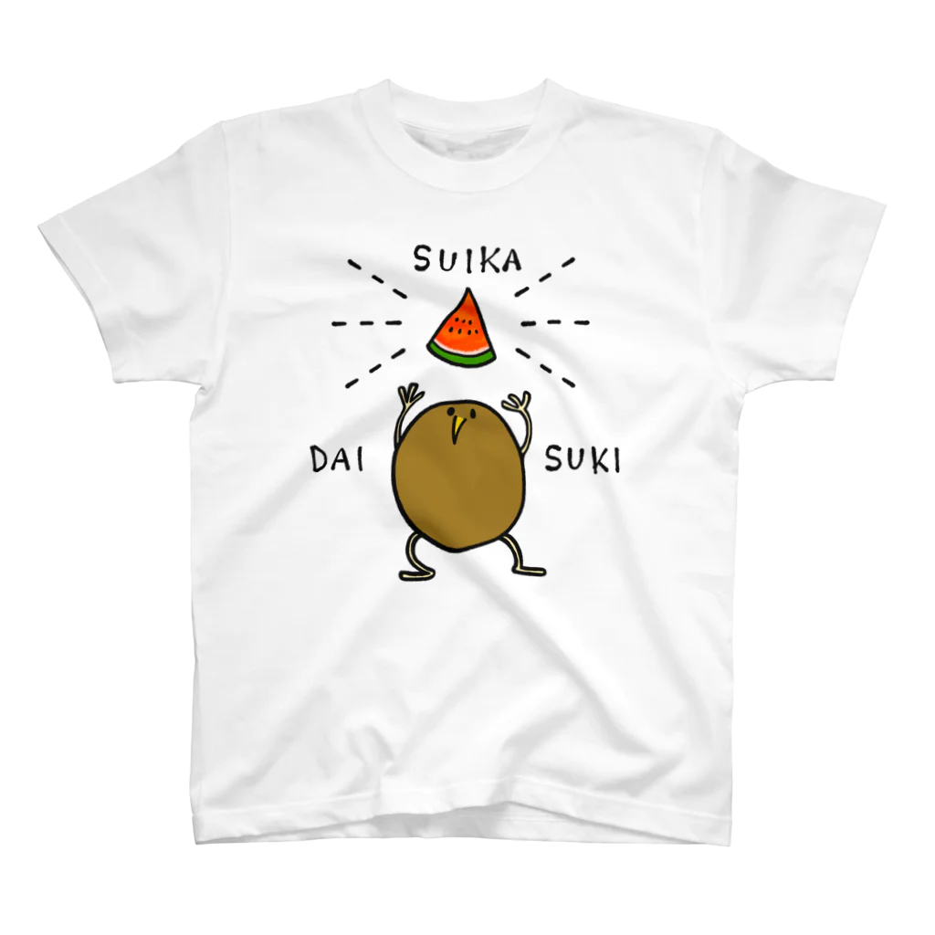 25nijuugoのスイカ大好き スタンダードTシャツ