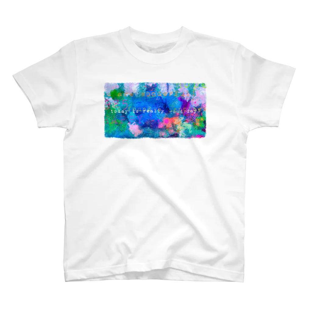 Blue roes tea*のカラフルクレヨンマジック★ スタンダードTシャツ