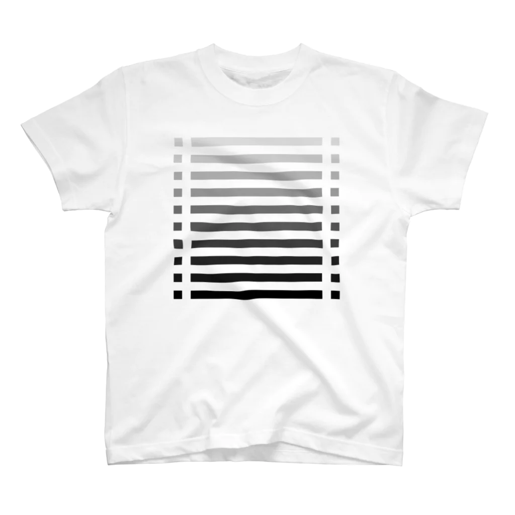 cooLunaのcolor bar - monochrome - スタンダードTシャツ