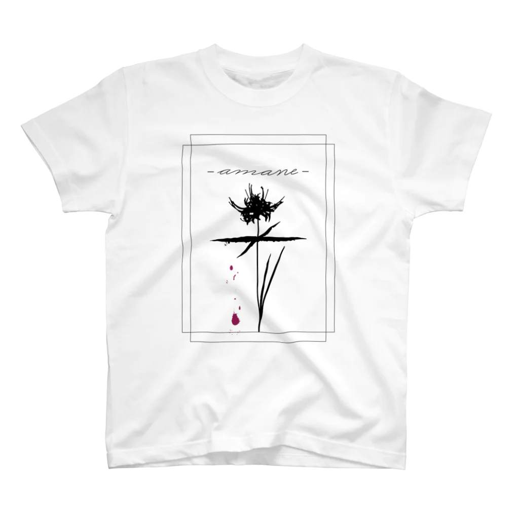 SIZUKI.の雨音-amane- white 【T-shirt】 スタンダードTシャツ