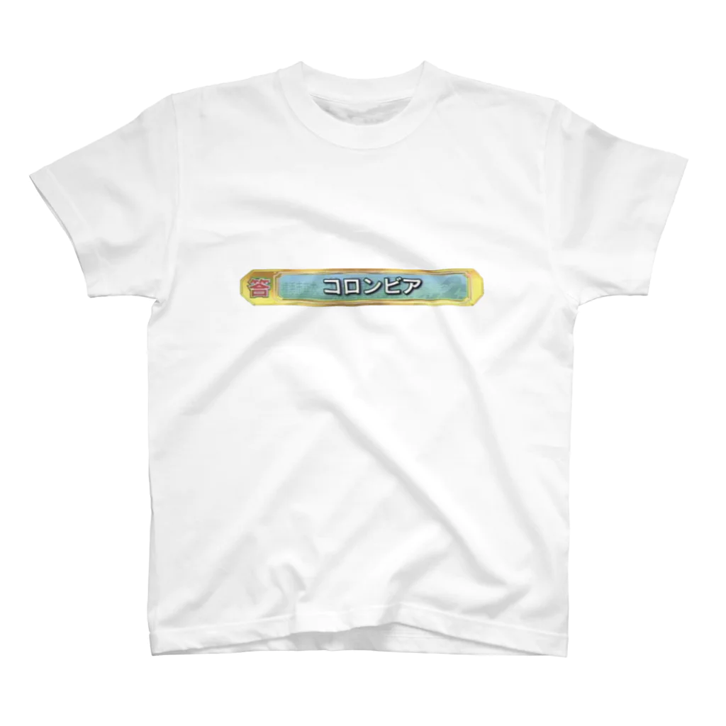 dentakobuntakoのコロンビアTシャツ スタンダードTシャツ