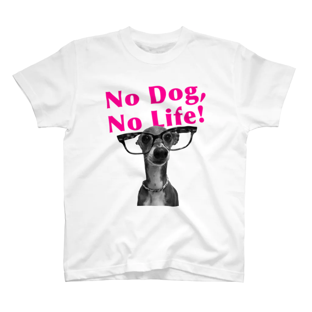 イロハのNo dog,No life! ピンク Regular Fit T-Shirt