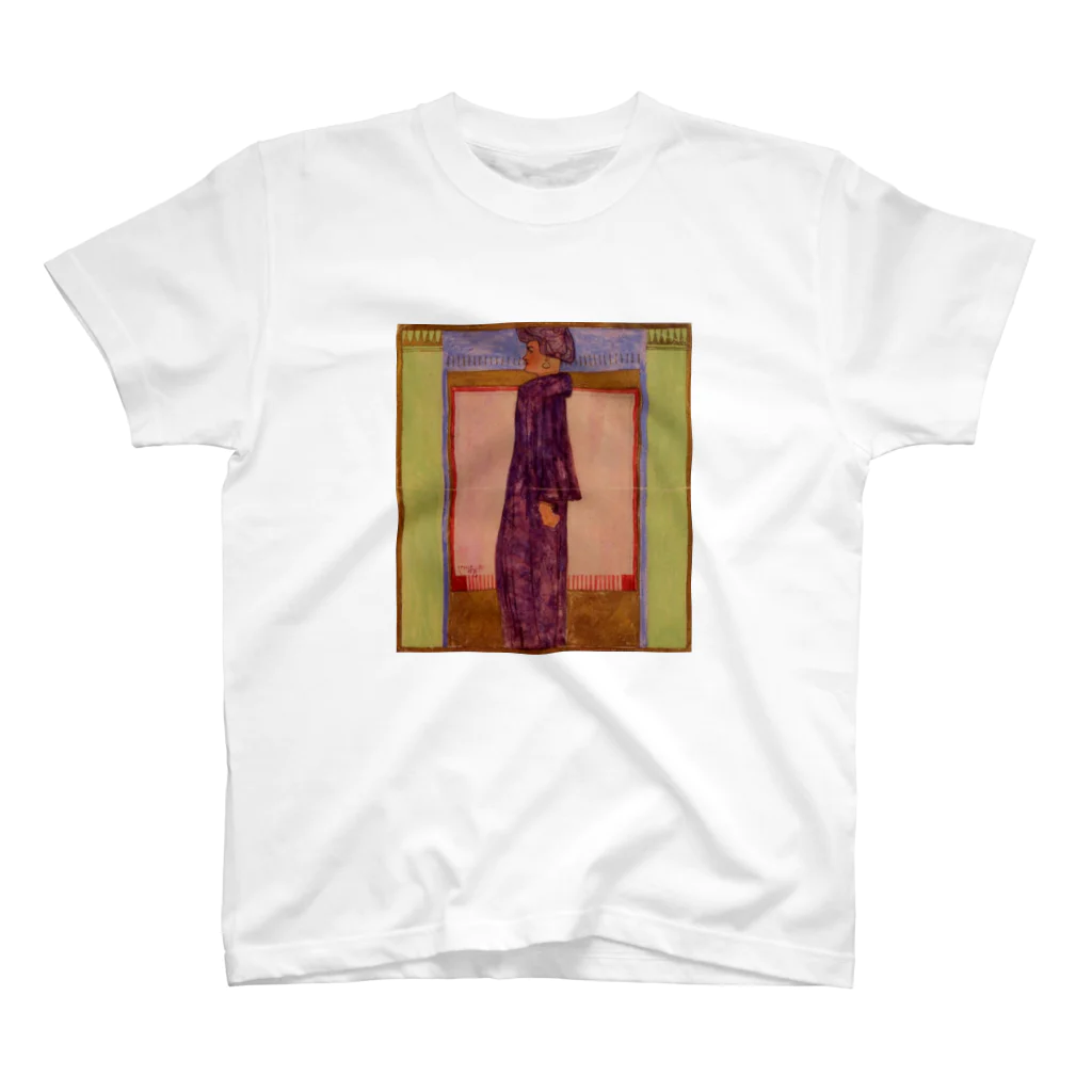 Art Baseのエゴン・シーレ / 1908 /Standing Woman / Egon Schiel スタンダードTシャツ