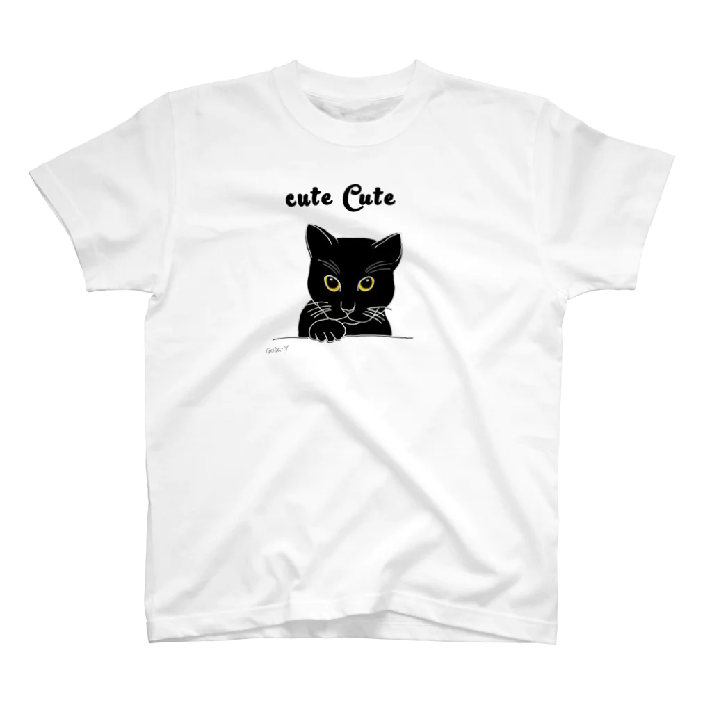 ゴータ・ワイの女黒猫 スタンダードTシャツ