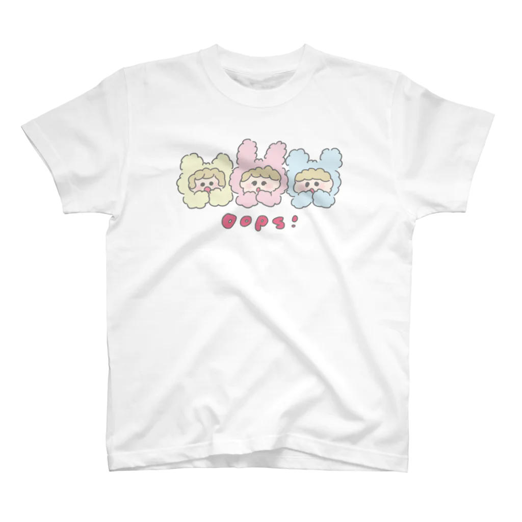 HOSHINOMAAのCotton Animals! Oops! スタンダードTシャツ