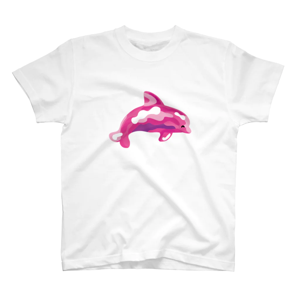 ゆりののイルカちゃん風船（ピンク） スタンダードTシャツ