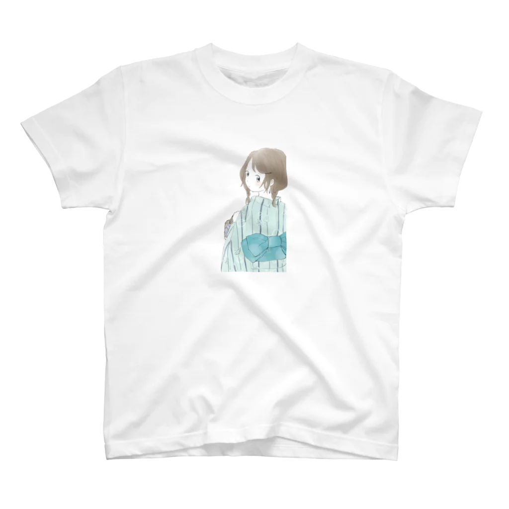 うき＊*の海の浴衣 スタンダードTシャツ