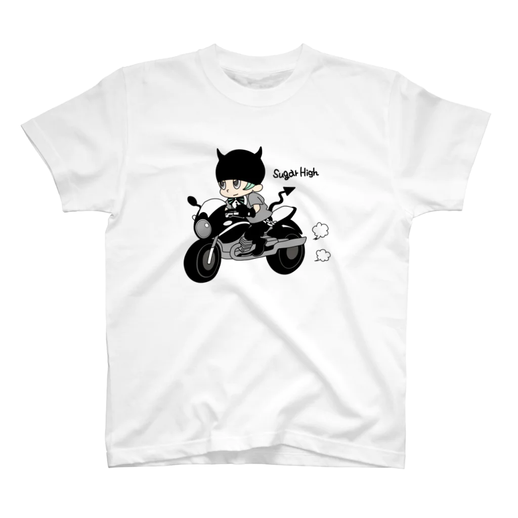 sugar highのLittle devil & motorbike スタンダードTシャツ