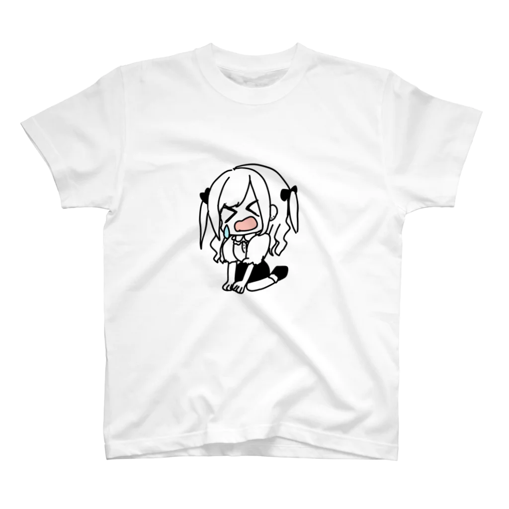 いるるちゃん屋さん（iruruchanyasan）の心がおれたおたくちゃん スタンダードTシャツ