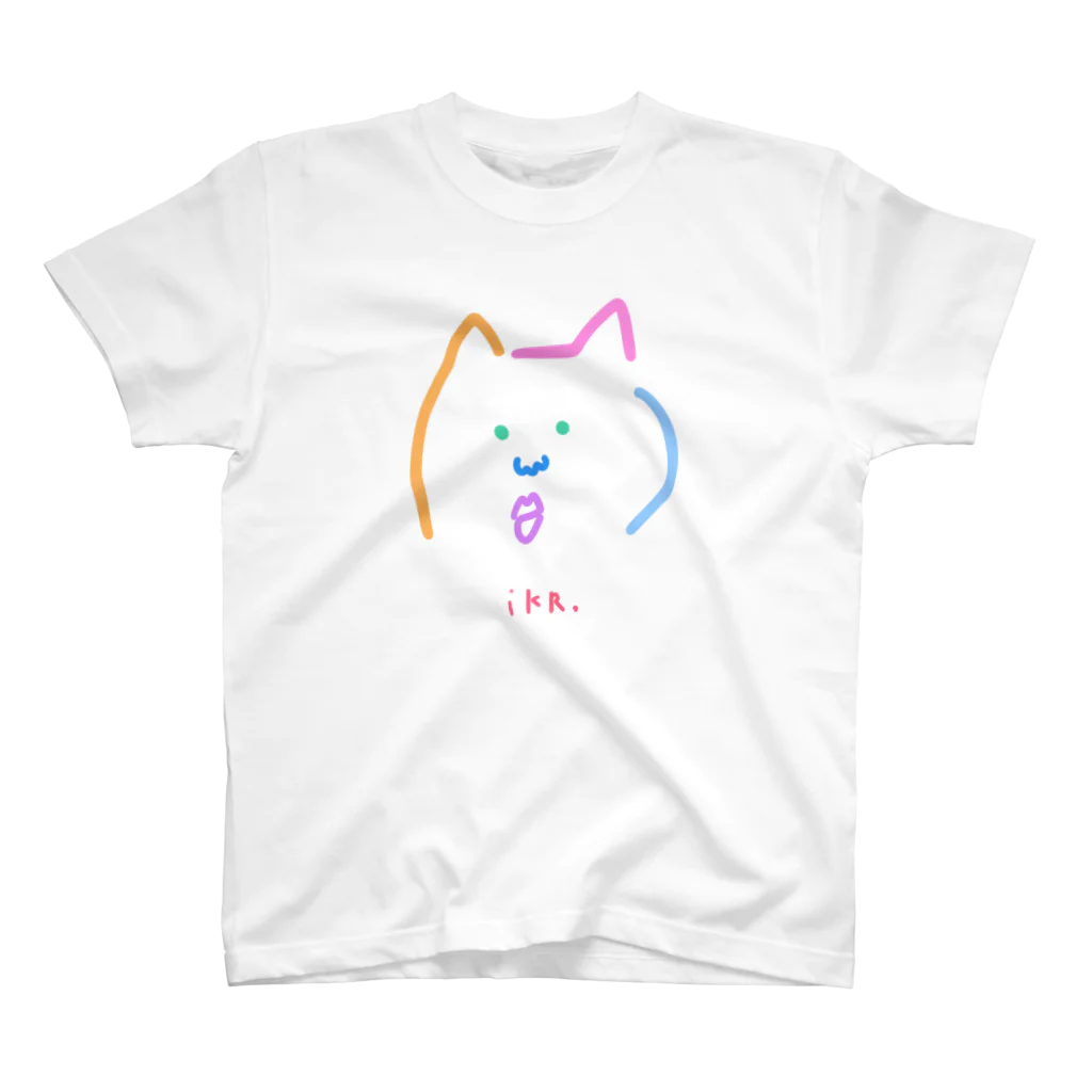 iKR,のカラフルネコっち スタンダードTシャツ