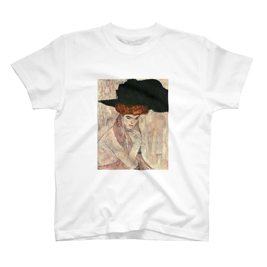 Art Baseのグスタフ・クリムト / 1910 / The Black Feather Hat / Gustav Klimt スタンダードTシャツ