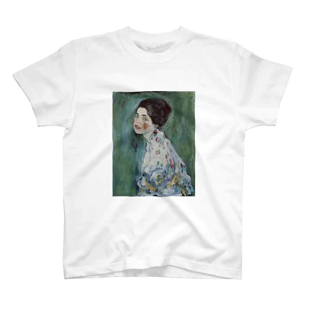 Art Baseのグスタフ・クリムト / 1917 /Portrait of a Lady / Gustav Klimt Regular Fit T-Shirt