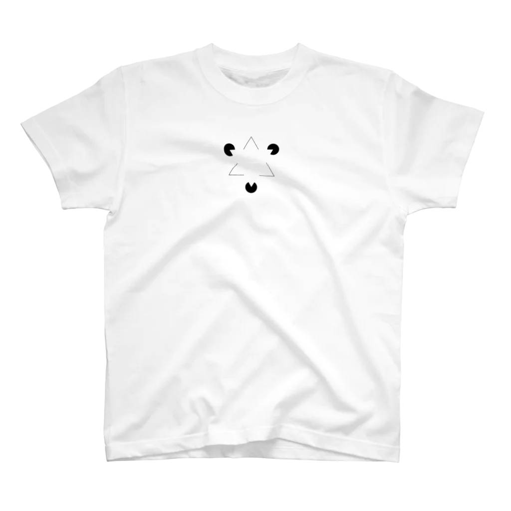 fumfumのカニッツァの三角形(心理学) スタンダードTシャツ