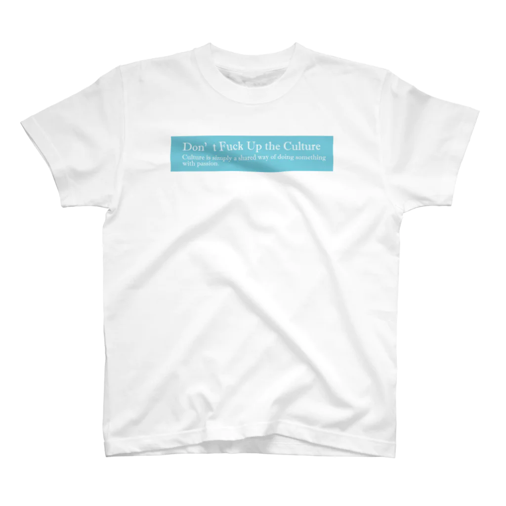 SOFTの Don't fuck up the culture T-Shirt スタンダードTシャツ