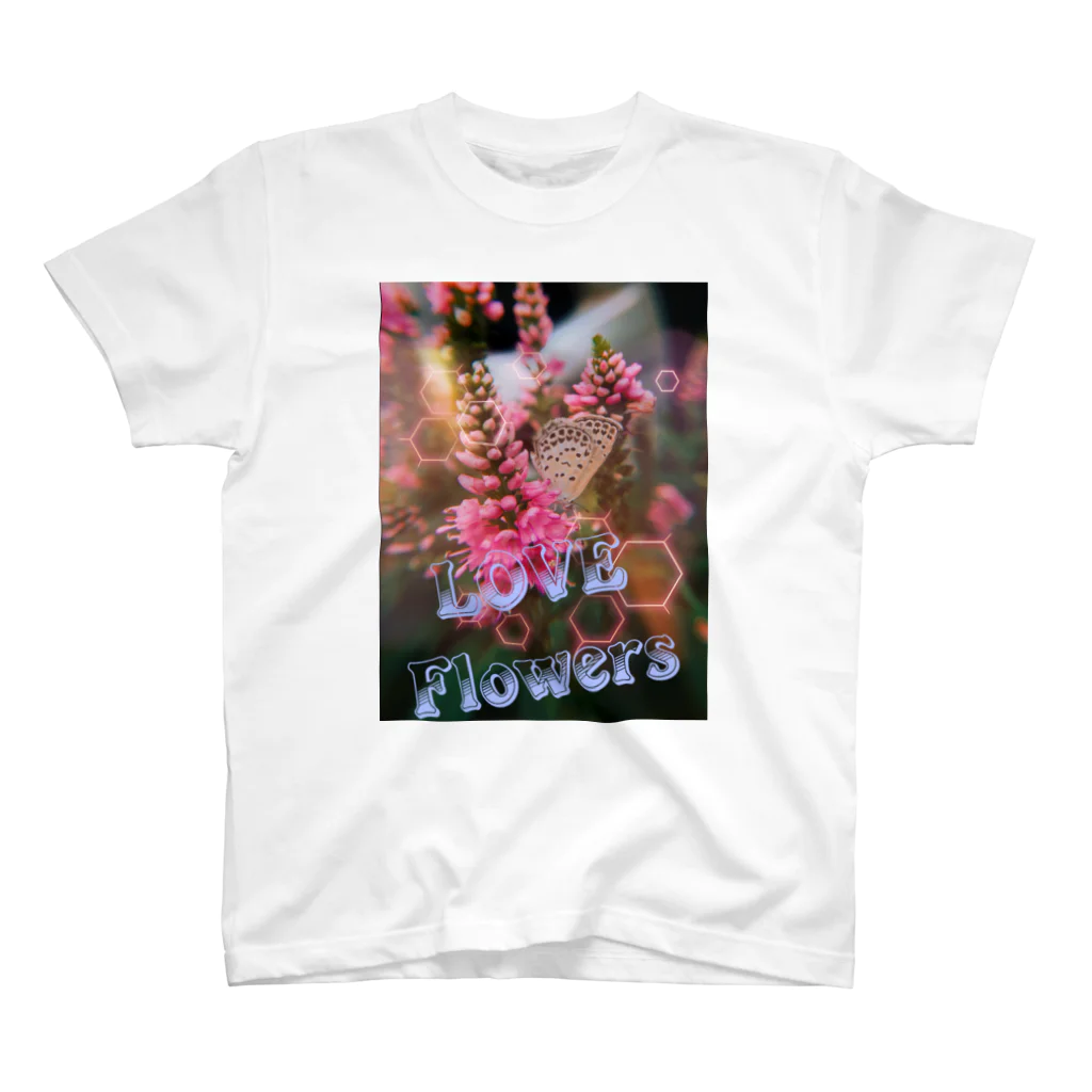 Flowers935のLOVE flowers 1 Regular Fit T-Shirt