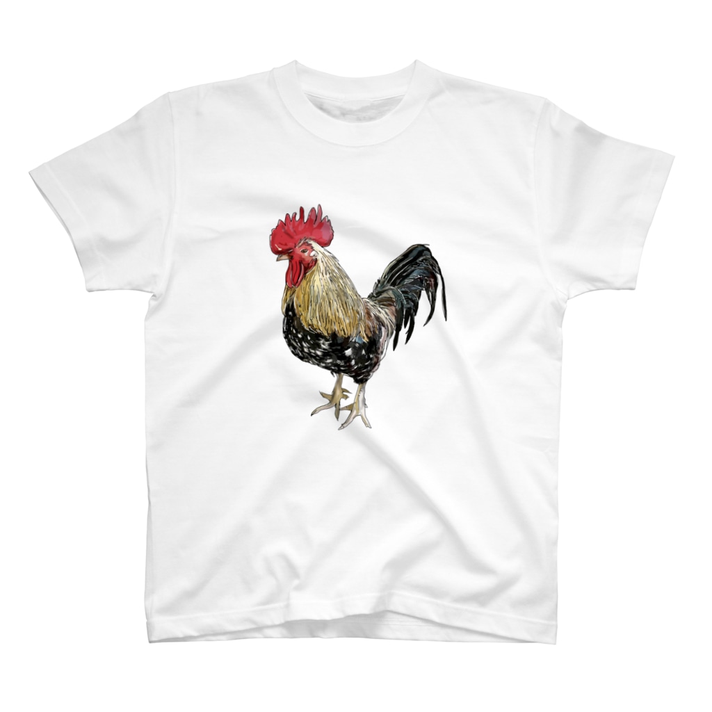 カッコイイ鶏 Kanako Mikanのスタンダードtシャツ通販 Suzuri スズリ