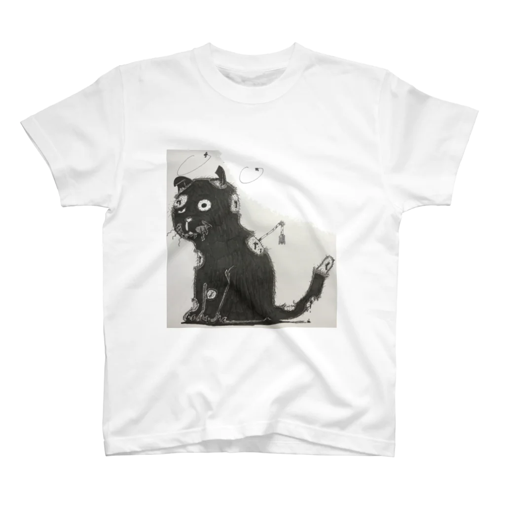 mamonoyaの黒猫のゾンビ スタンダードTシャツ