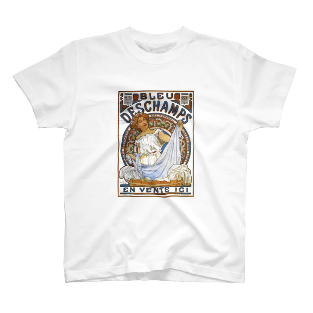 Art Baseのミュシャ / 1897 /Bleu Deschamps / Alphonse Mucha スタンダードTシャツ