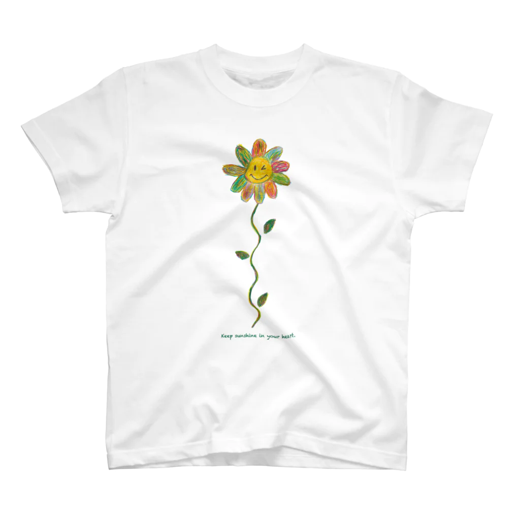 ひなたいようさんのお花ちゃん Regular Fit T-Shirt