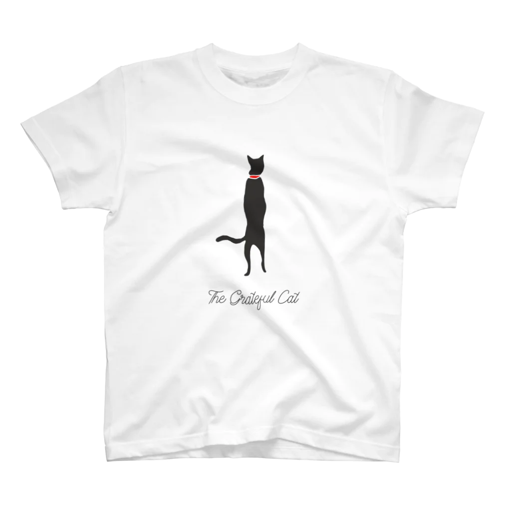 ぽたけのThe Grateful Cat Regular Fit T-Shirt